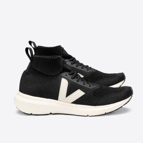 Veja V-knit Veja X Rick Owens Mid Miesten Kengät Mustat (P76Y58)